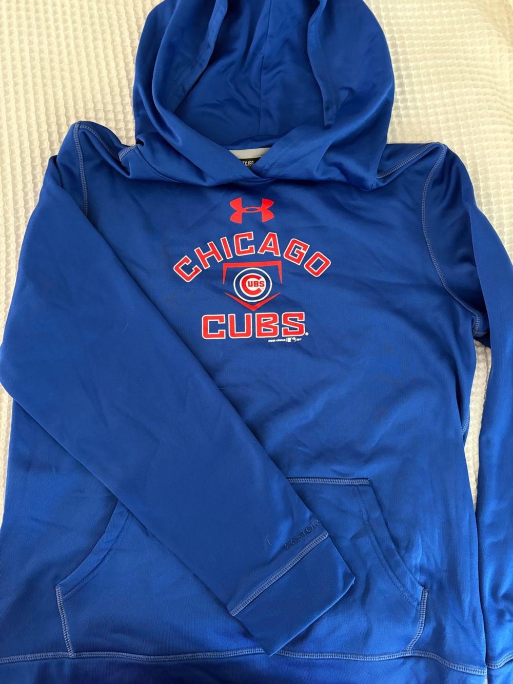 YXL Under Armour Royal Blue Athletic Pullover Hoodie